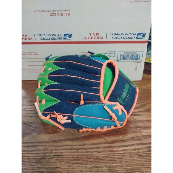 FRANKLIN Meshtek 9.5 Inch Baseball Softball Glove Mit Left Catch Leather Kids - Picture 1 of 5